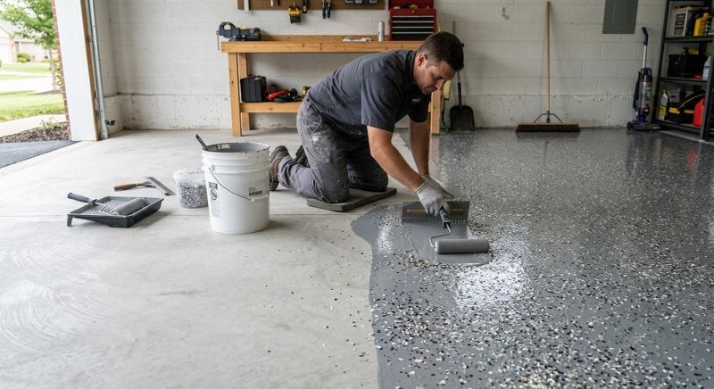 Epoxy Garage Flooring Installation in Charlotte, NC