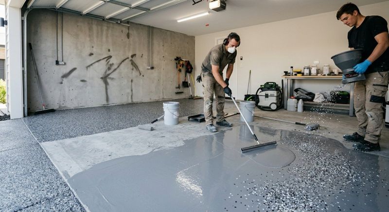 Basement Floor Epoxy Service in Fairfax, VA